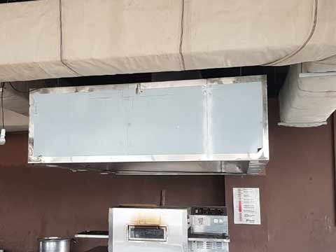 Kitchen hood and air ducting